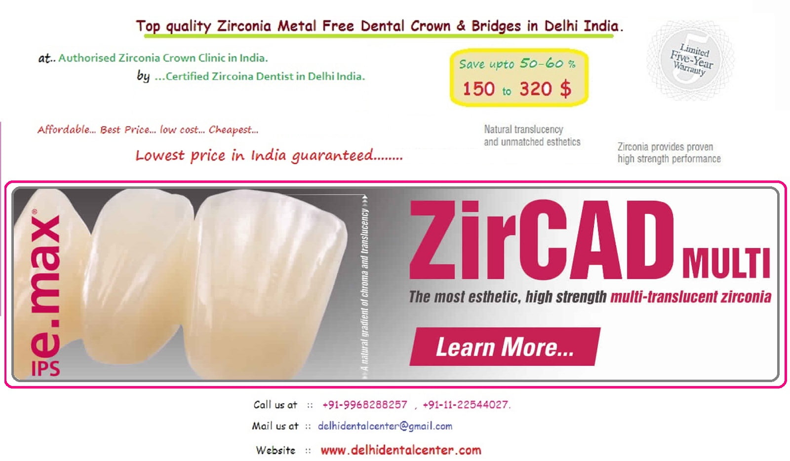 Best Top Teeth in an Hour, Same Day Immediate Porcelain Zirconia